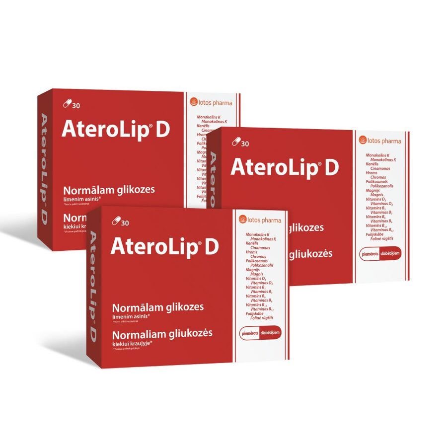 3 x AteroLip® D, 30 kapsulas