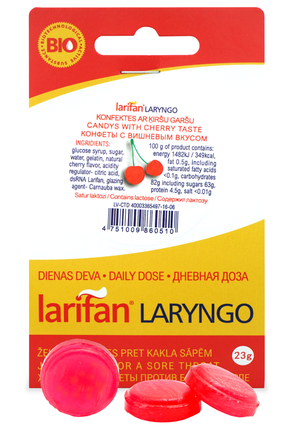 Larifan LARYNGO ar ķiršu garšu