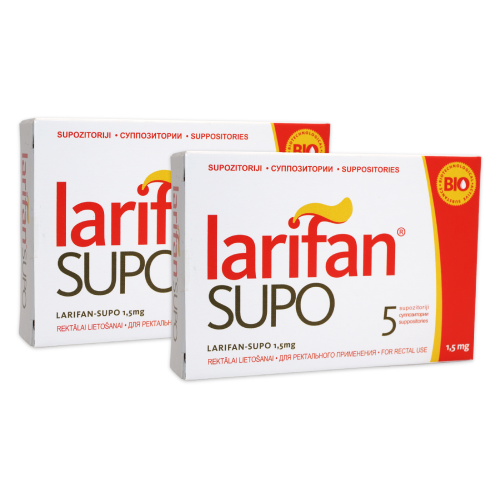 2ч суппозитории - Larifan Supo  1.5 мг/5гб. - 1 курсс!