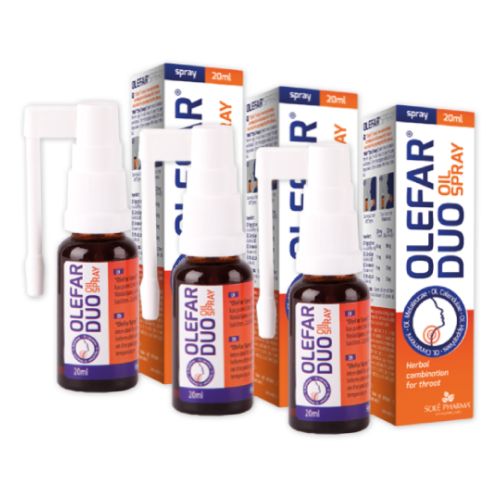 3 x Olefar® Duo Oil Spray aerosols, 20 ml