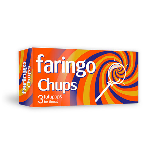Faringo Chups, 3 pastilas