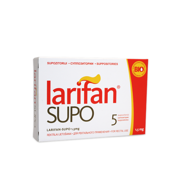 Суппозитории - Larifan Supo  1.5 мг/5гб
