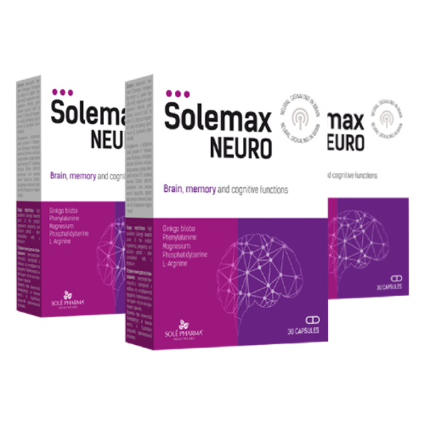 3 x Solemax® Neuro, 30 kapsulas - 3 men.kurss!