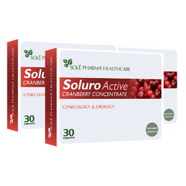 3 x Soluro® Active, 30 kapsulas